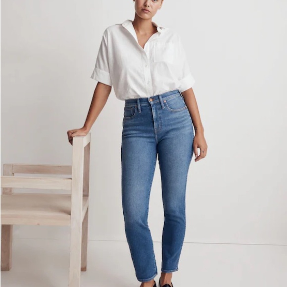 Madewell Curvy Stovepipe Jeans in Leaside Wash